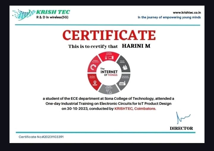 IoT Certification – KRISHTEC