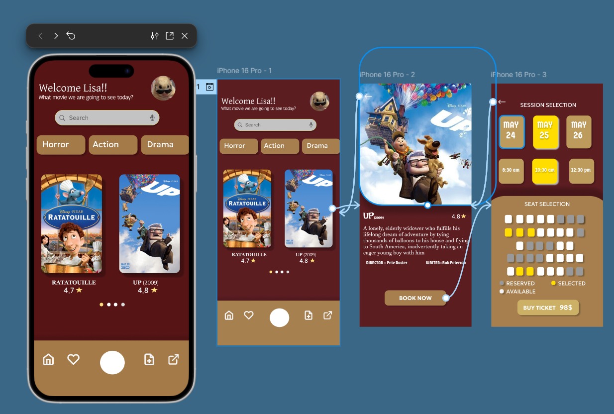Disney Ticket Booking UI
